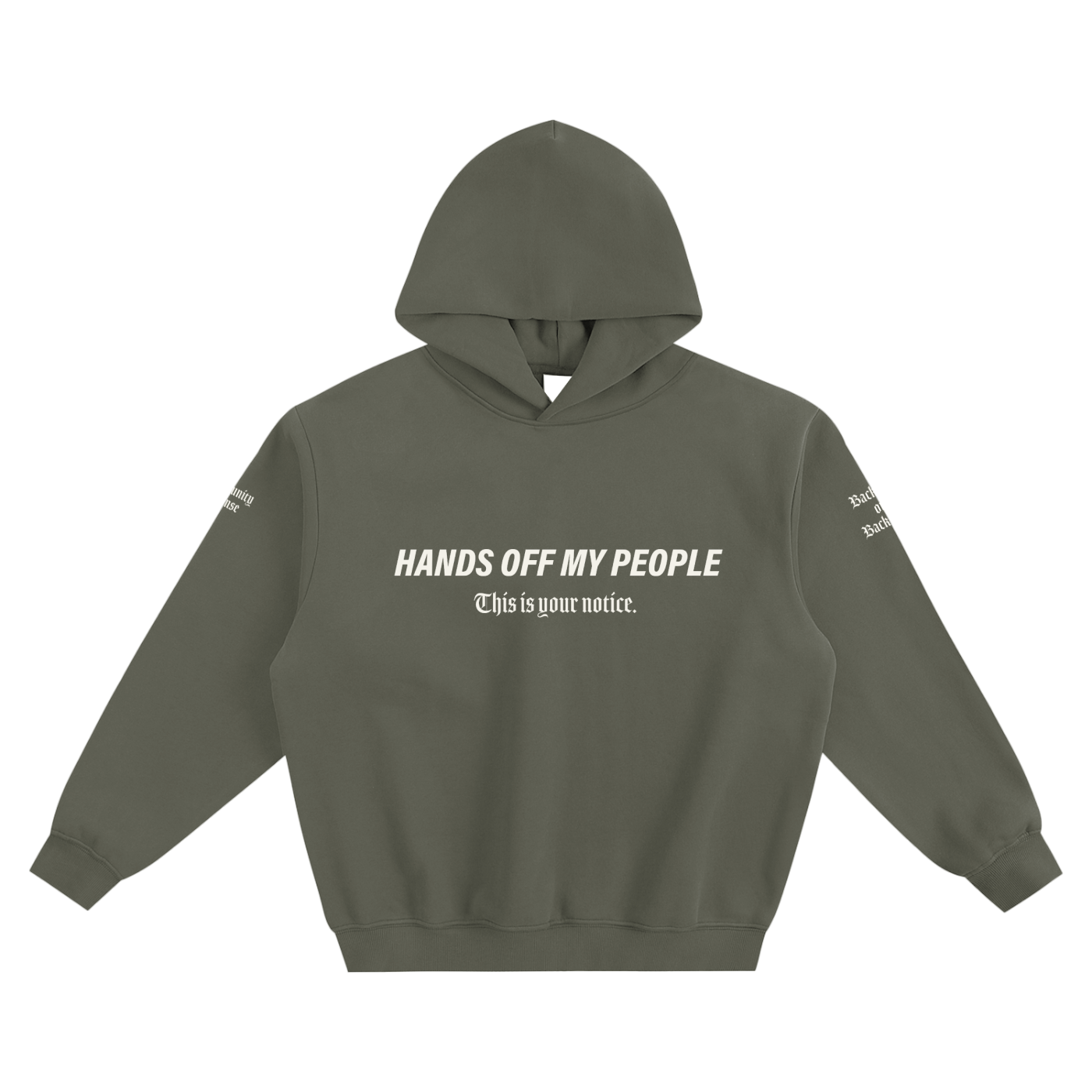 Hands Off Boxy Hoodie